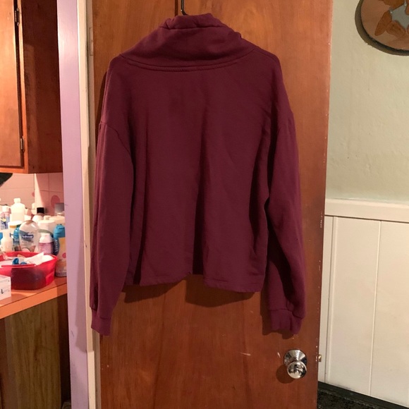 VS Pink oversized cowl neck sweatshirt sz L - Picture 3 of 4